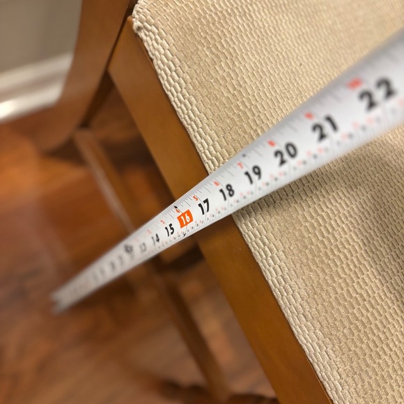 Vintage Gossip Bench Wooden Chair Desk Storage Shelf Telephone Table Tan cushion - Picture 16 of 16